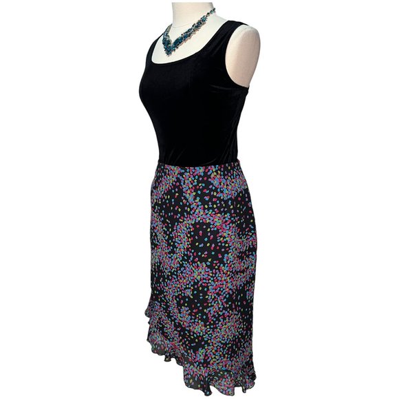 Asymmetrical multicolor patterned skirt - Picture 4 of 6